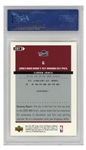 LeBron James 2003 Upper Deck MVP Rookie Card #201 -- PSA Graded Gem Mint 10